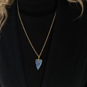 AMOUR - Collana con cuore in avventurina - OE!