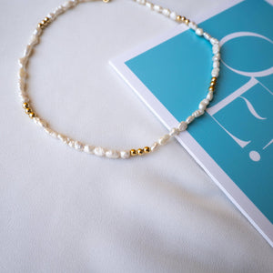 ARIA - Collana/Choker con perle di fiume - OE!