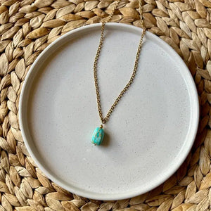 BLUE LAGOON - Collana con ciondolo in diaspro blu. - OE!