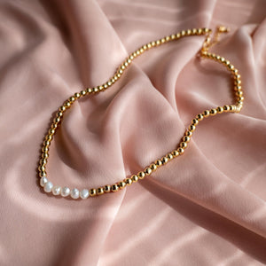 BOLLE - Collare/Choker con perle di fiume - OE!