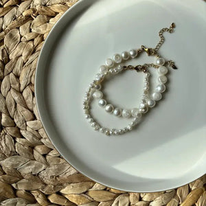 Bracciale con perle di fiume - medium - OE!