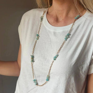 Collana lunga con Amazzonite - OE!
