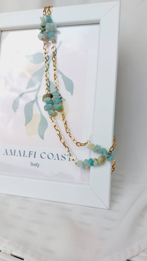 Collana lunga con Amazzonite - OE!