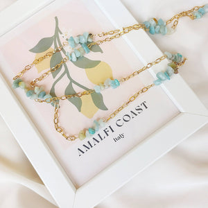Collana lunga con Amazzonite - OE!