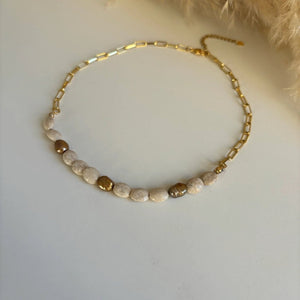 Communicazione - Collana con pietre di fiume - OE!
