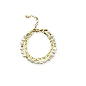 RELAZIONE - bracciale perle e catena - OE!
