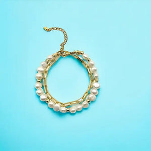 RELAZIONE - bracciale perle e catena - OE!