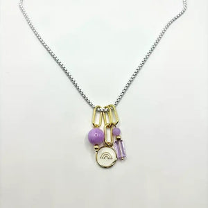 WHITE - white enamelled stainless steel snack - type chain wit - OE!
